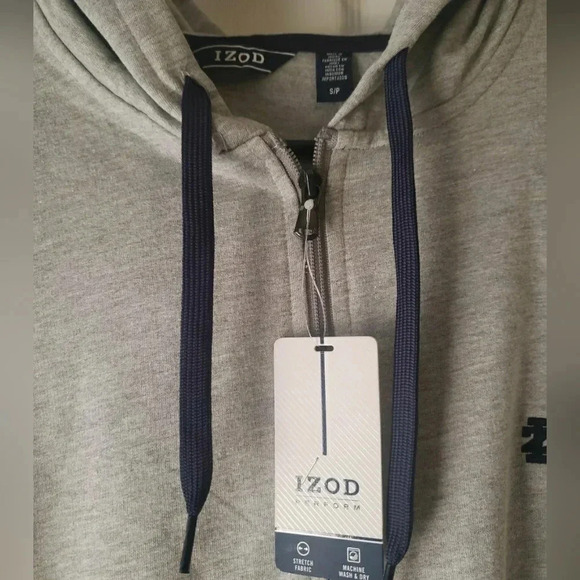 New Men's IZOD Zip Up Hoodie - Picture 4 of 6